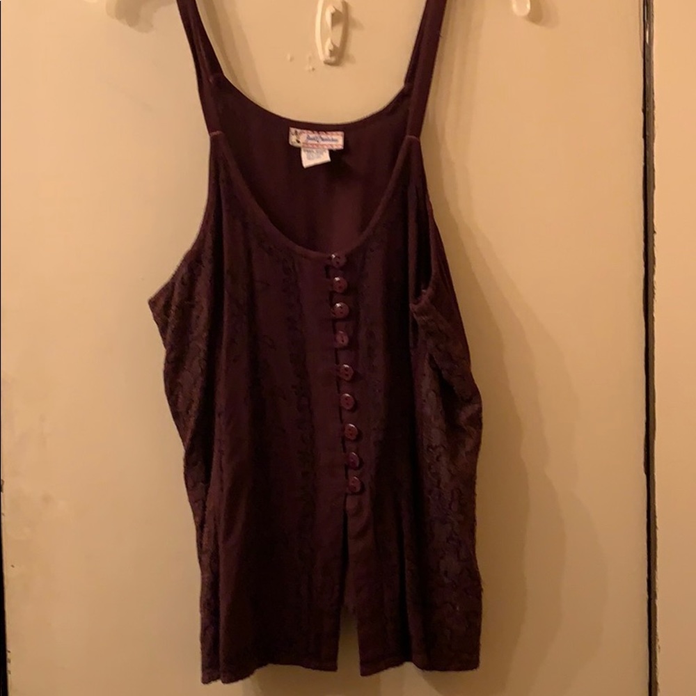 Dark brown tank top